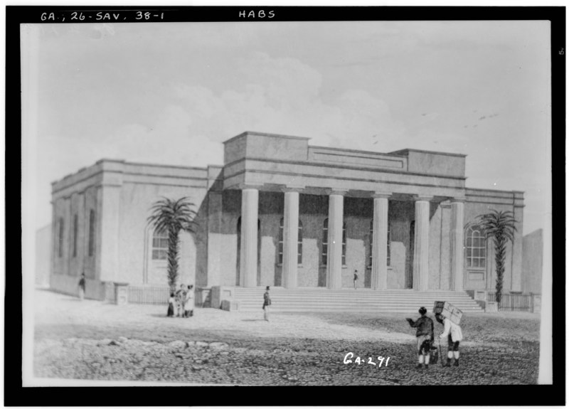 File:Historic American Buildings Survey L. D. Andrew, Photographer Jan. 30, 1937 Copy from Steel Engraving. (see text) GENERAL VIEW - U. S. Bank, Old Branch, Savannah, Chatham County, HABS GA,26-SAV,38-1.tif