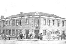 Hotel Europe, northwest corner Grenfell Street and Gawler Place c. 1863 Hotel Europe 1863 (2).jpg