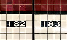 182 and 183 tile captions