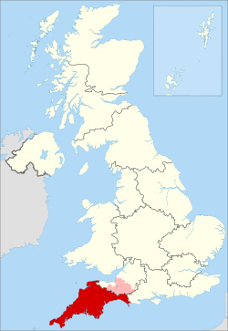 ITV Westcountry 2009-2013 locator map.svg