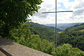 Blick vom Friedhof Ifenthal ins Thal, im Hintergrund das Kernkraftwerk Gösgen