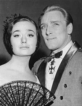 Актриса Ирис-Лиля Лассила и Оке Линдман в 1963 году