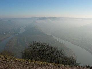 Haze above Mosel valley