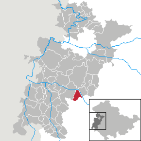 Poziția Immelborn pe harta districtului Wartburgkreis