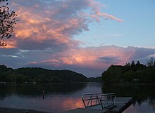 Indian Well State Park boat launch at Sunset Indian well at sunset.JPG