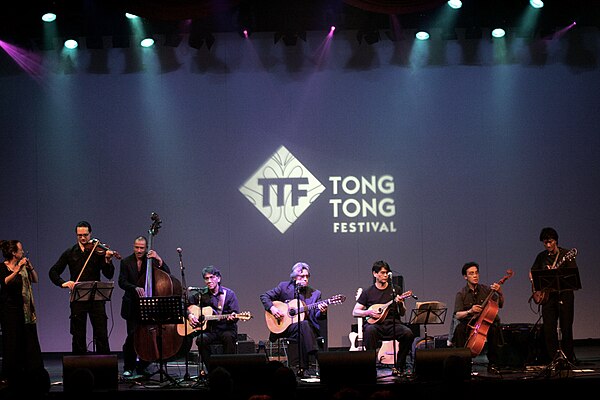 Indos musicians performing at the 2013 Tong Tong Fair festival