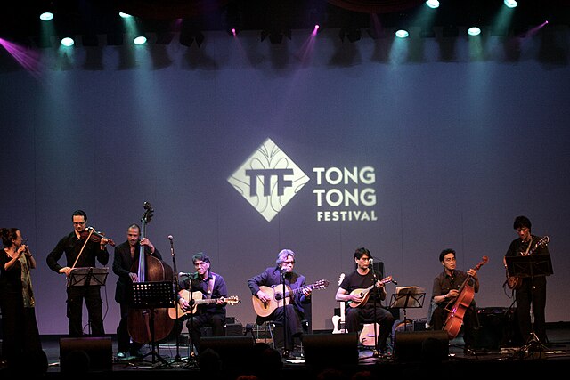 Indos musicians performing at the 2013 Tong Tong Fair festival
