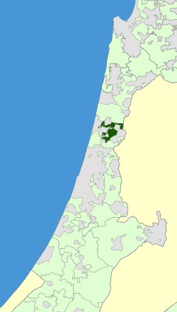 Israel Map - Lev HaSharon Regional Council Zoomin.svg