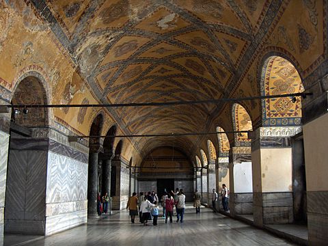 Arches inside the western upper gallery, Hagia Sophia, Istanbul, Turkey (2007)