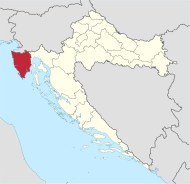 Histriana (regio Croatiae): situs