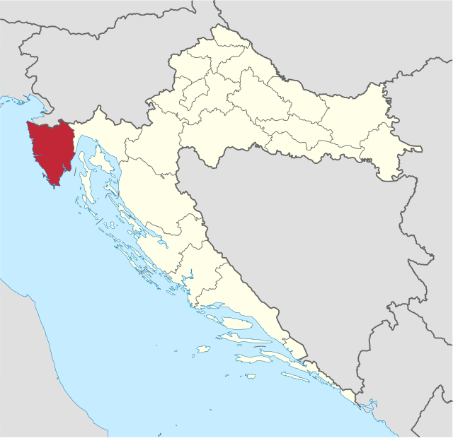 Histriana (regio Croatiae): situs