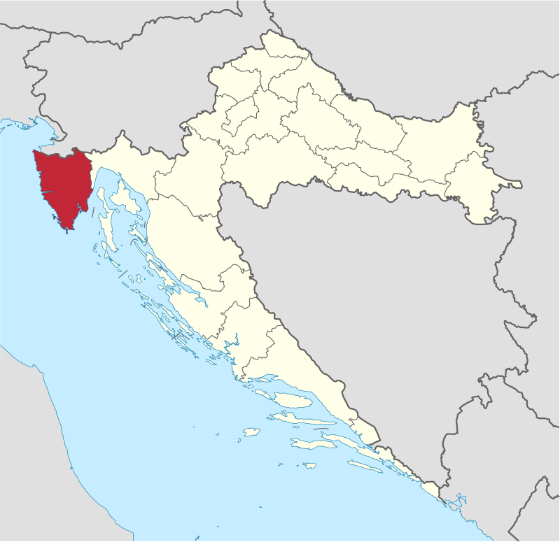 Map Of Istrian Peninsula Croatia Istria County - Wikipedia