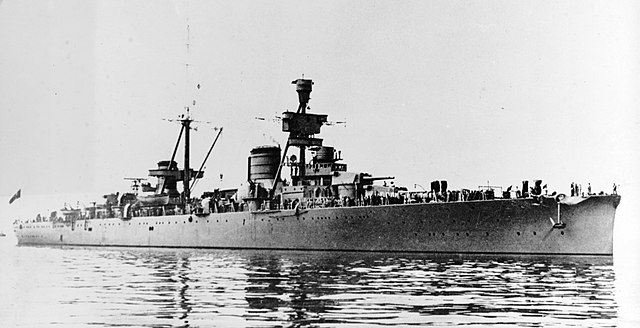 Trieste, one of the Trento-class cruisers the early French battleship designs were intended to counter