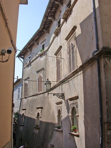 Palazzo Orsini in Fara Sabina, northern Lazio, central Italy. The Orsini were amongst the main feudatories in Italy from the Middle Ages onwards, hold