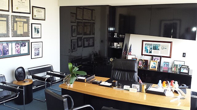 Cochran's office, maintained in his memory at The Cochran Firm, 4929 Wilshire Boulevard, Los Angeles, California