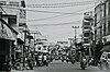 Scene of a street (Jalan Ahmad Yani), the main street of Meral Kota in Karimun. This is the second busiest town after the main town, Tg Balai.