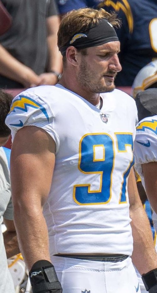 Joey Bosa, selected third overall by San Diego, won the NFL Defensive Rookie of the Year in his first season and has been selected to the Pro Bowl fou