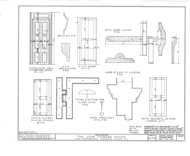 File:John Coward House, Prospertown, Ocean County, NJ HABS NJ,13-REDVA.V,1- (sheet 12 of 16).tif