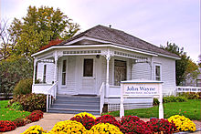 The house in Winterset, Iowa, where Wayne was born John Wayne birthplace.jpg