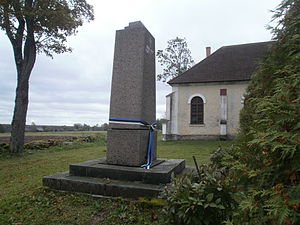 Minnesmärke från estniska frihetskriget.