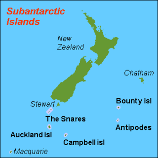 New Zealand Subantarctic Islands Southernmost parts of the South Pacific country