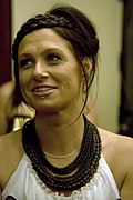 Along with Wendy Matthews, Kasey Chambers has the most wins with three in 2000, 2002 and 2004 for "The Captain", Barricades & Brickwalls (2001) and Wayward Angel (2004), respectively. Kasey Chambers.jpg