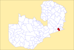 Distretto di Katete – Mappa