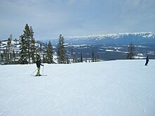View from the top of the North Star Express chair lift Kimberley Alpine Resort 2.JPG