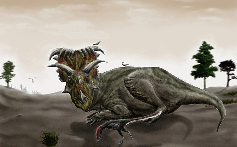 File:Kosmoceratops and Talos by durbed.jpg