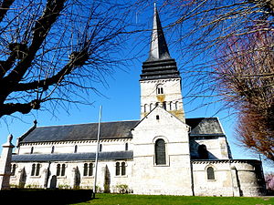 Ang Simbahan sa Saint-ouen sa Léry