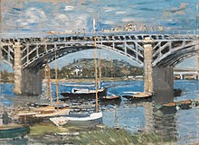 Peinture de Claude Monet représentant un pont.