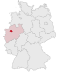 Localização de Recklinghausen na Alemanha