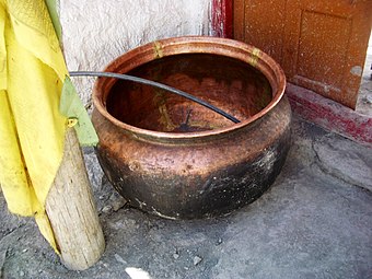 Large copper bowl. Dhankar Gompa.jpg
