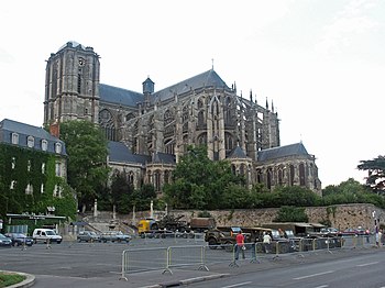 La catedral de Saint-Julien de la ciudad de Le Mans