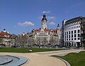 Neues Rathaus, gesehen vom Platz vor dem Reichsgericht