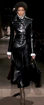 Morillo walks the runway at the Paco Rabanne Fall-Winter 2020-2021 show Licett Morillo at Paco Rabanne Fall-Winter 2020-2021, full length.jpg