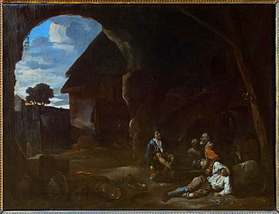 Le Repos des colporteurs, Sébastien Bourdon, Palais des beaux-arts de Lille