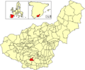 Розташування муніципалітету у провінції Гранада