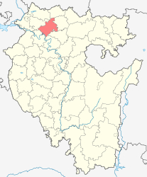 District de Buraevsky - Carte