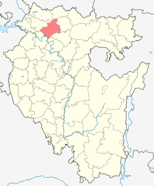 Бураевский район на карте