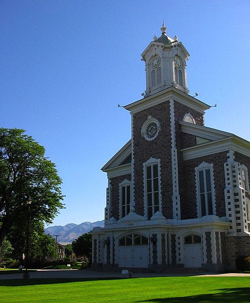 Route 89 passes by the Logan Tabernacle in downtown Logan, Cache County