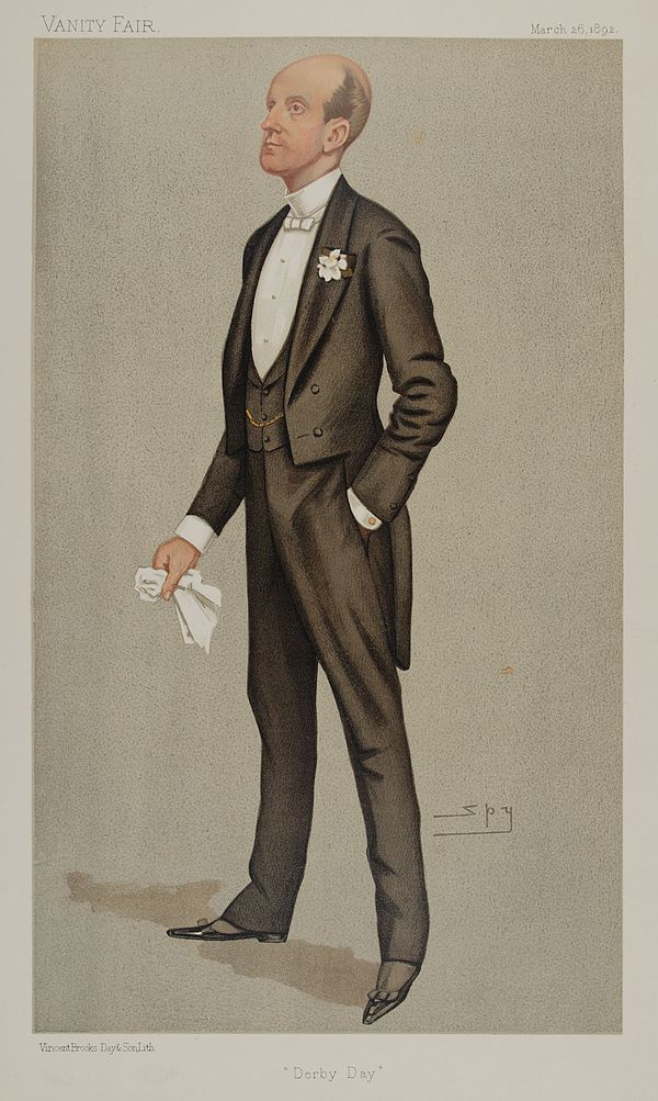 Lord Elcho as caricatured by Spy (Leslie Ward) in Vanity Fair, March 1892