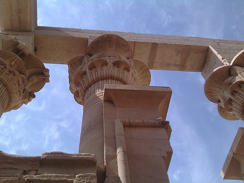 File:Lotus-Pillar-Philae-Aswan 2.jpg