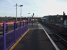 The South London line, seen from Loughborough Junction Loughborough Junction stn look to South London line.JPG