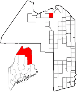 Umístění New Canada, Maine