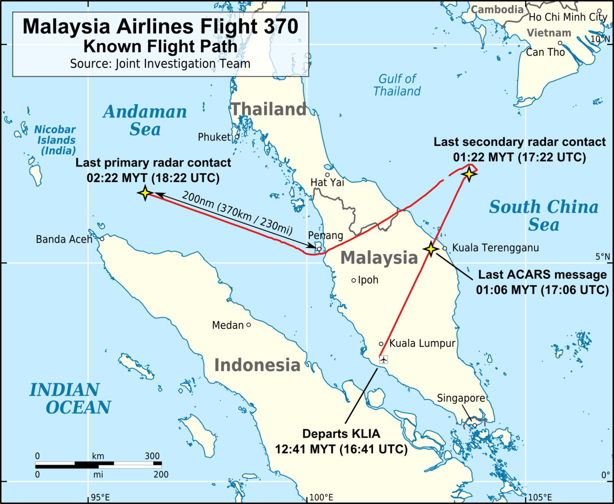 File:MH370 flight path with English labels.png - Wikimedia