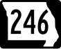 Route 246 Markierung