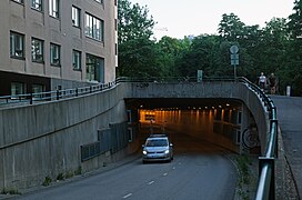 L'entrée du tunnel,côté Uudenmaankatu.[8]