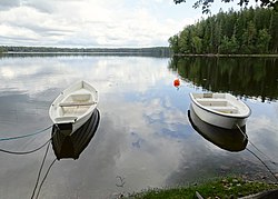 Malmsjön sedd från Tuna sportstugeområde