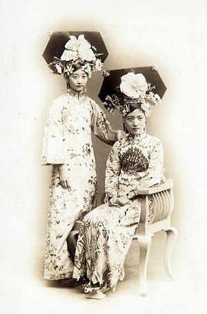 1900년대의 만주족 여성들.